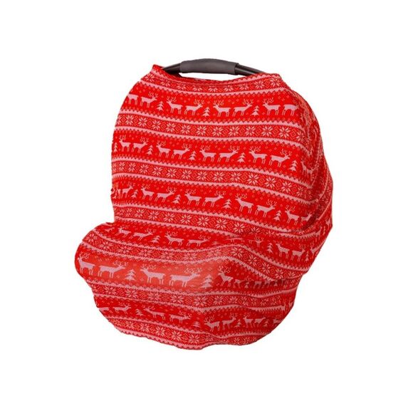 New Christmas Holiday 4 in-1 Multi-Use Cover soft stretchy Shopping Cart Cover - Picture 4 of 7